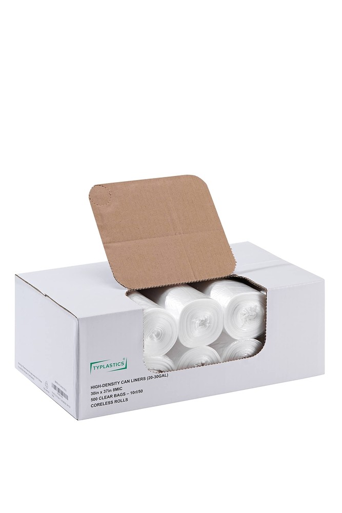 20-30 Gallon Clear Trash Can Liners - 30