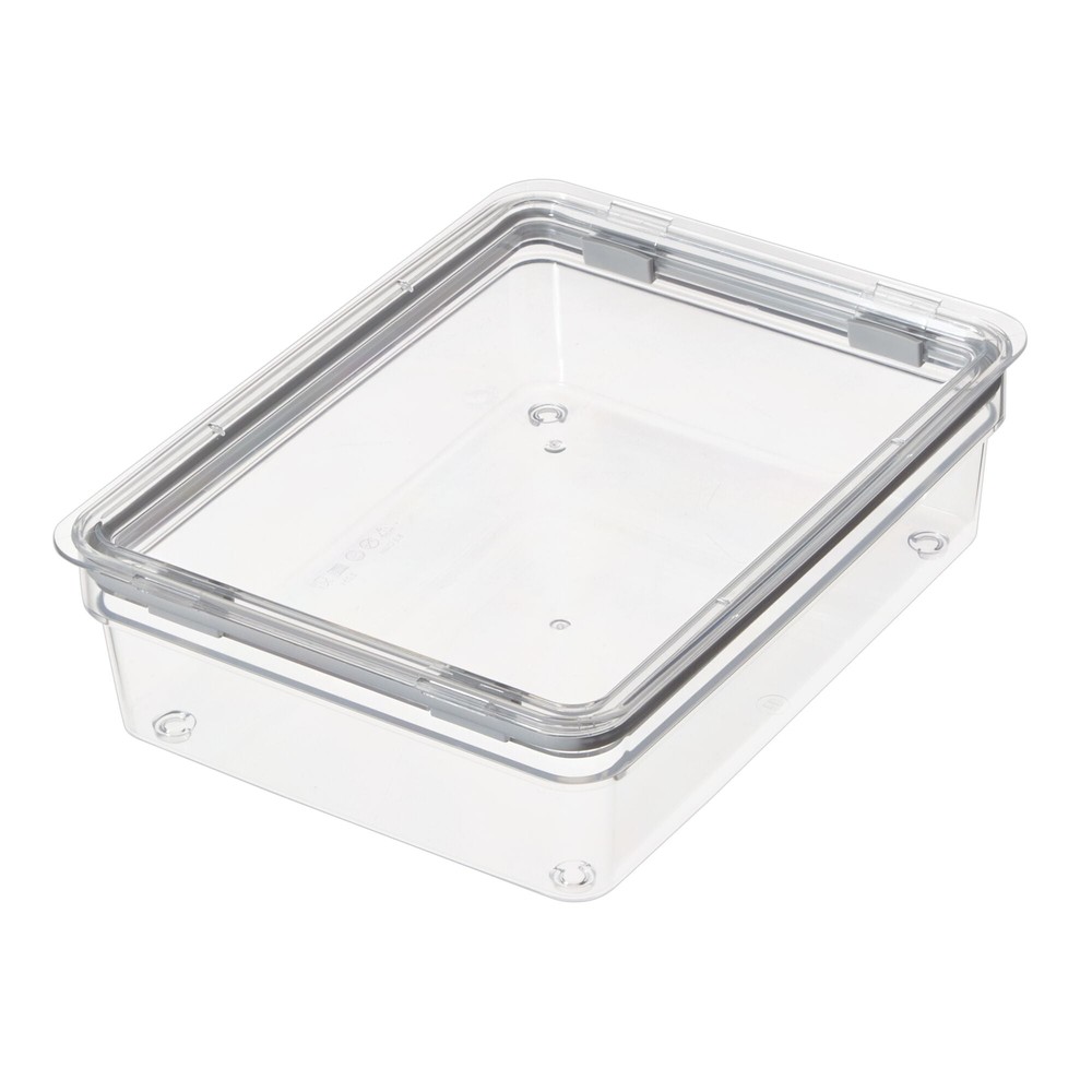 Large Clear Dry Goods Storage Bin 7.8x10.5x3 Inches