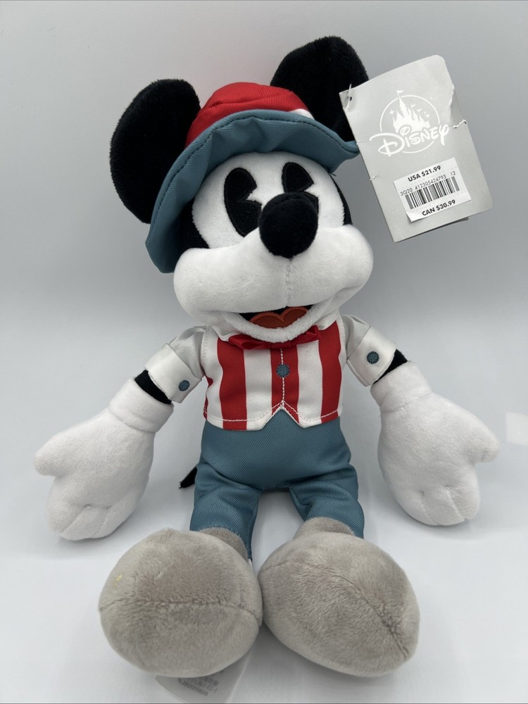 Disney Parks 14.5-inch Mickey Mouse Americana Plush NWT