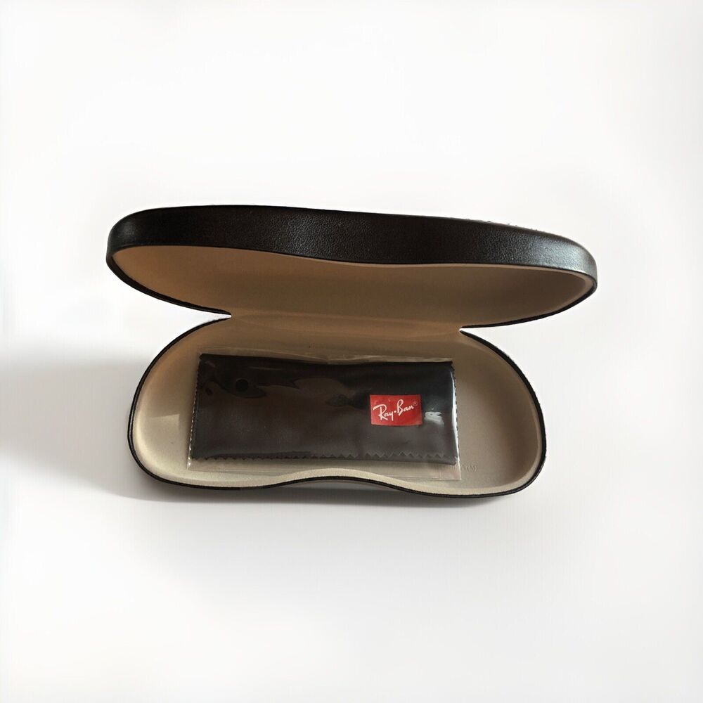 Ray Ban Universal Black Medium Hard Case for Eyeglasses & Reading Glasses Cloth