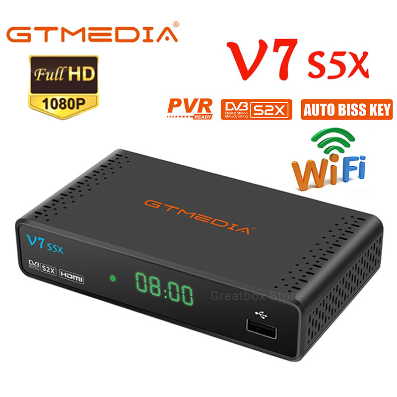 DVB-S/S2/S2X Satellite Receiver Digital TV Box WIFI HDMI USB DVR Media Player US