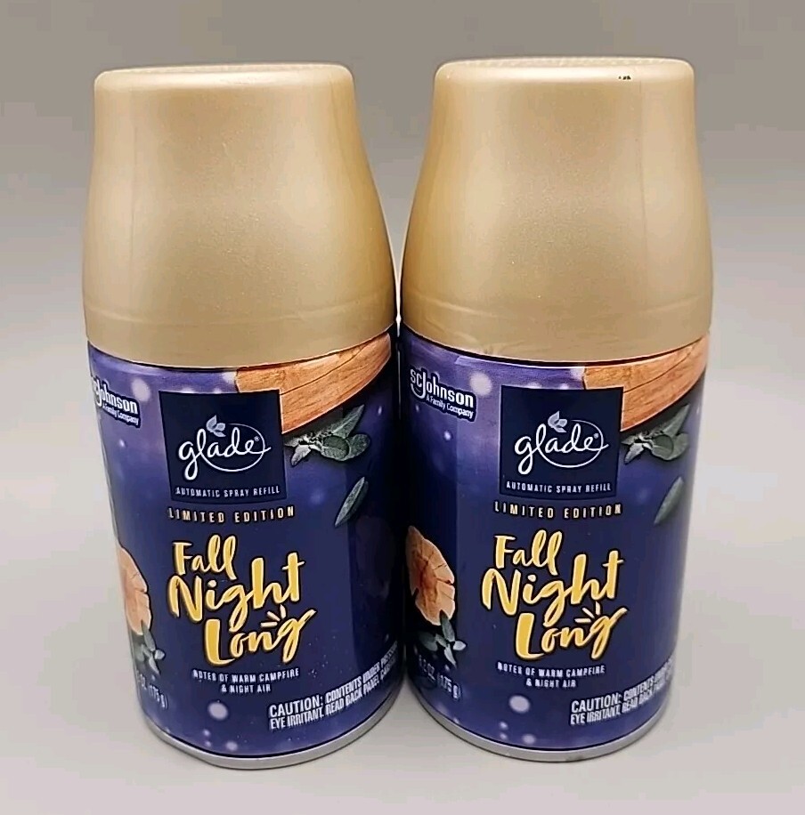 2X Glade Fall Night Long Automatic Spray Refill LIMITED EDITION 6.2oz * NEW *