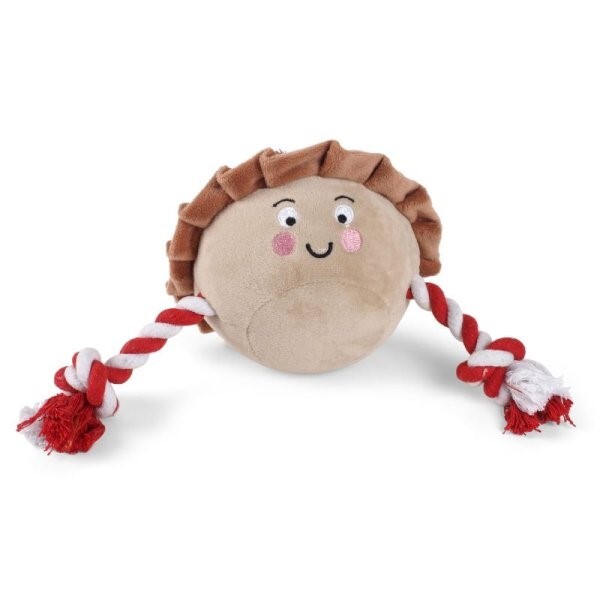 Zoon Pull-a-Pie PlayPal Roped Squeaky Dog Tug Toy-image