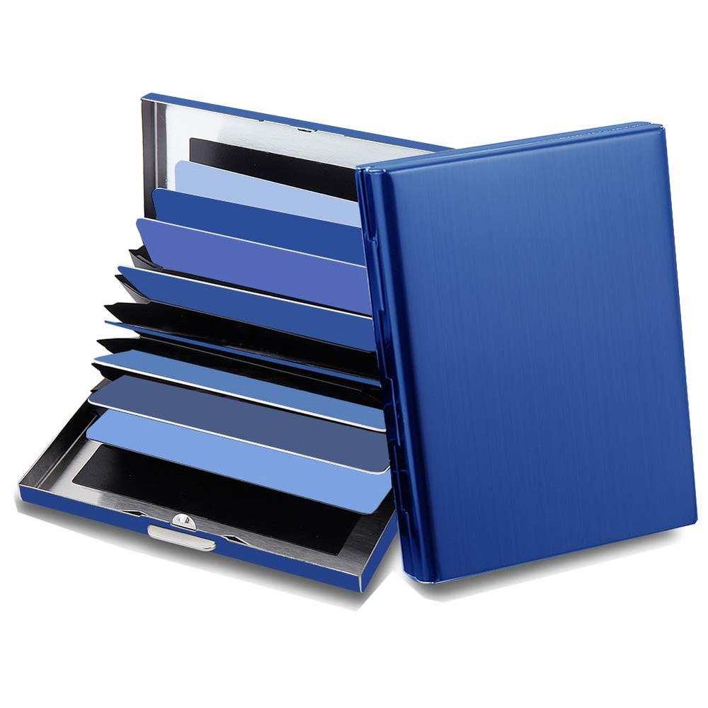 RFID Credit Card Holder Protector Metal Credit Card Wallet Business Card Hold...