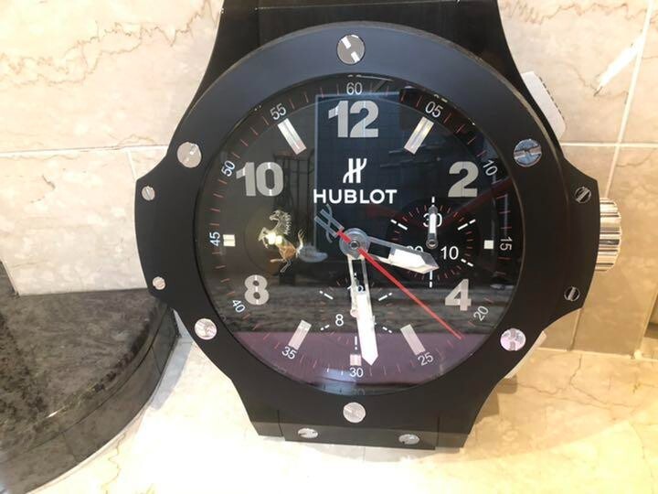 HUBLOT x La Ferrari Big Bang Watch Wall Clock Black Limited Edition Used