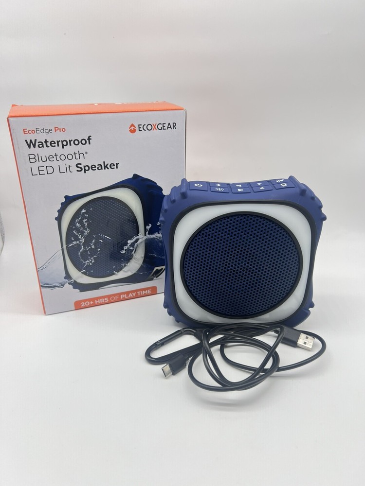 ECOXGEAR EcoEdge Pro Bluetooth Speaker with LED Lights - For Parts Only