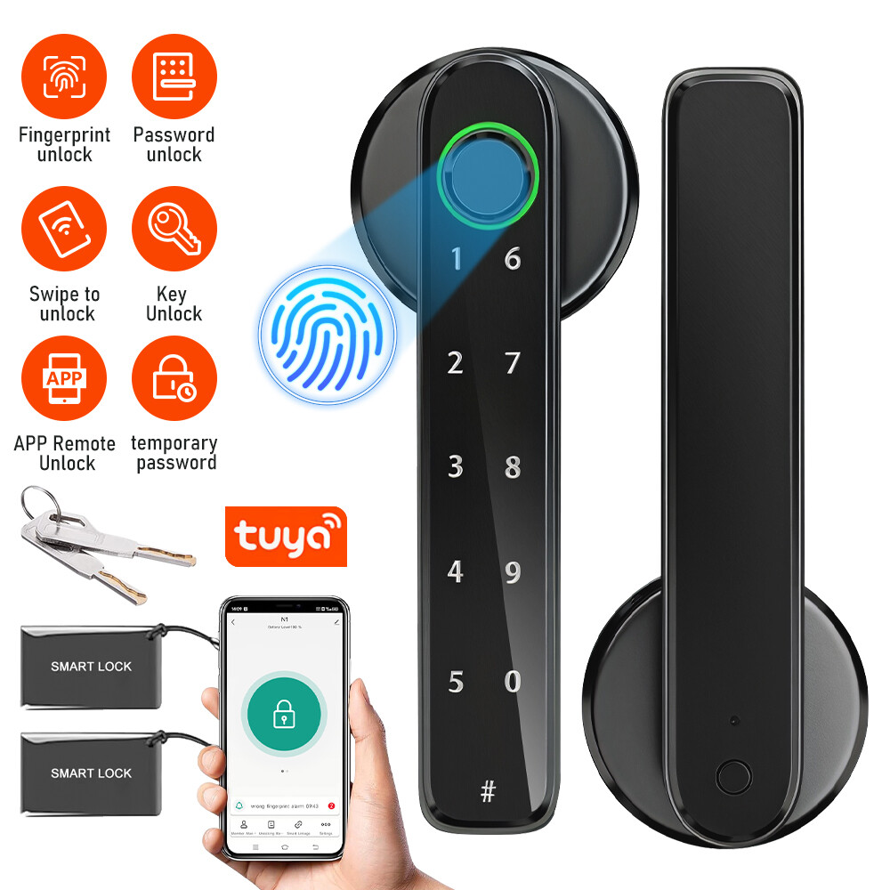 Smart Digital Fingerprint Door Lock with Bluetooth Key & APP Access