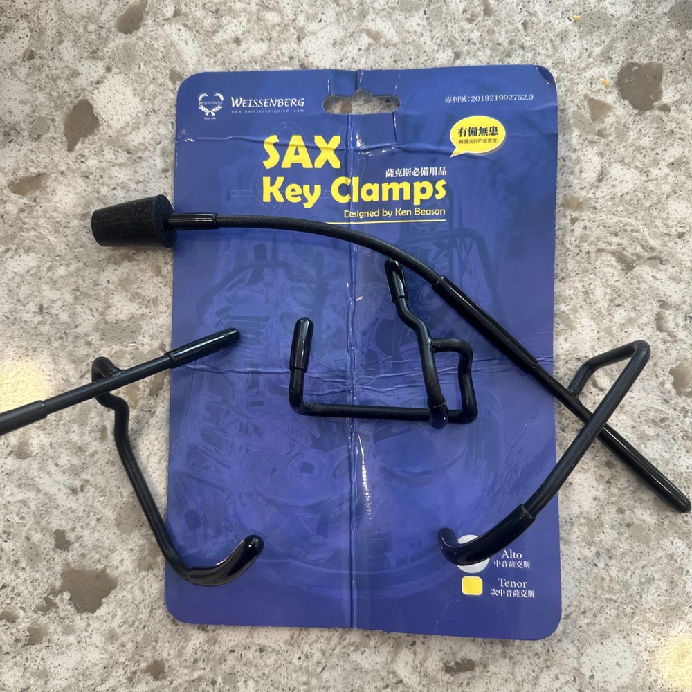 Saxophone Key Clamps designed by Ken Beason for Alto Sax