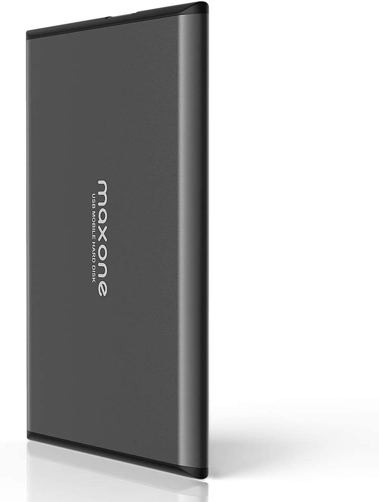 Maxone 500GB Ultra Slim Portable External Hard Drive HDD USB 3.0 for PC, Mac, La
