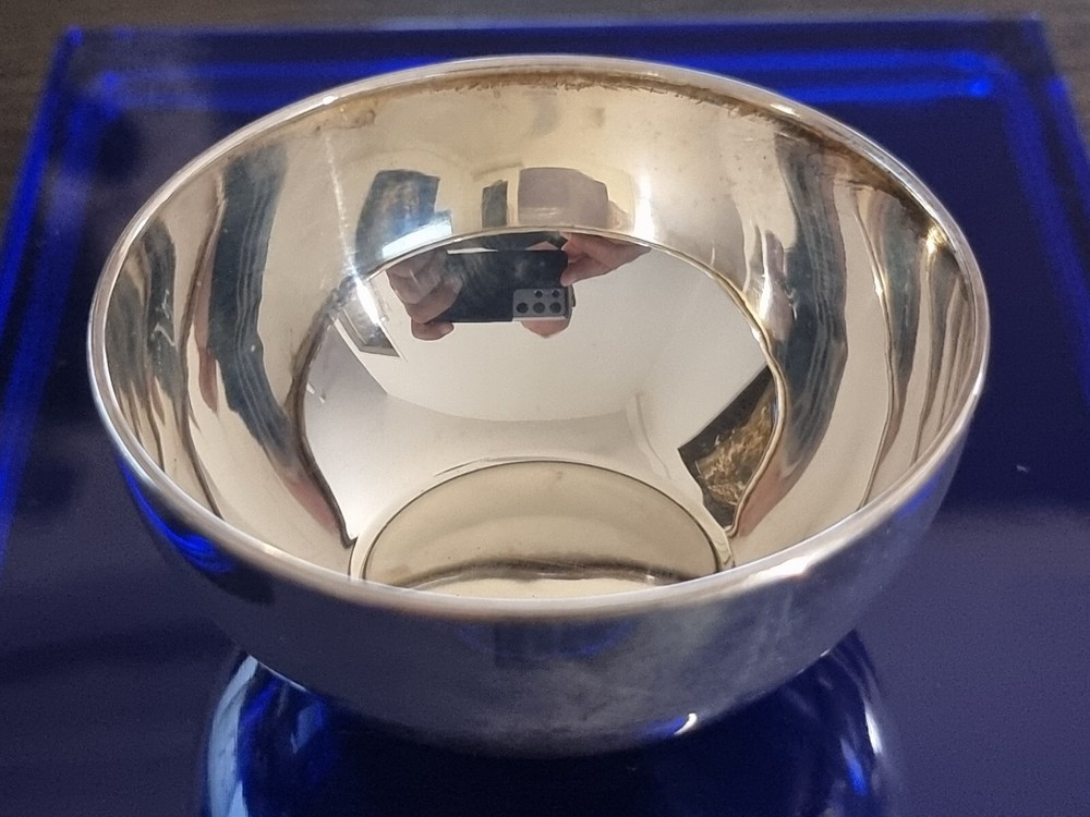 Pampaloni Italian 925 Sterling Silver Decorative Bowl Tray-image