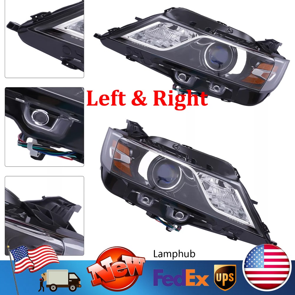 Pair Headlights For Chevrolet Impala 2015-2019 2020 Halogen Headlights LH+RH