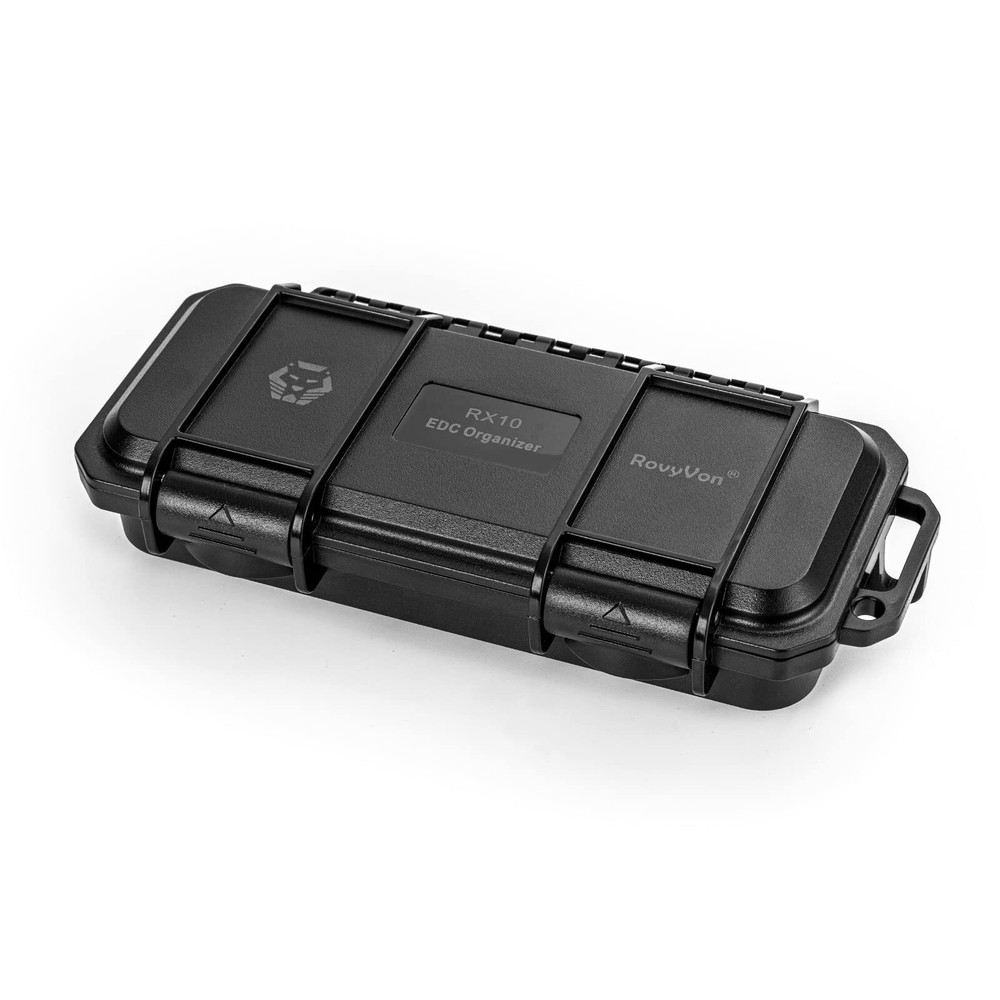 RX10 Plastic Tool Box, Storage Case Handheld Size Shockproof EDC Organizer, 4...