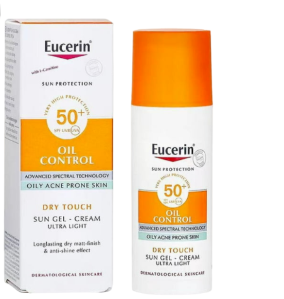Eucerin Sun Oil Control Dry Touch Gel Cream SPF50+ 50ml Ultra Light Mattifying