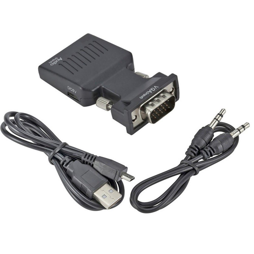 VGA to HDMI Adapter for PC Laptop to HDTV Monitor Projector Converter