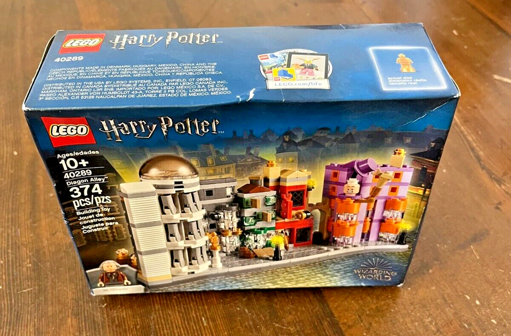 Lego Harry Potter Diagon Alley 40289 Retired GWP Sealed Damaged Box