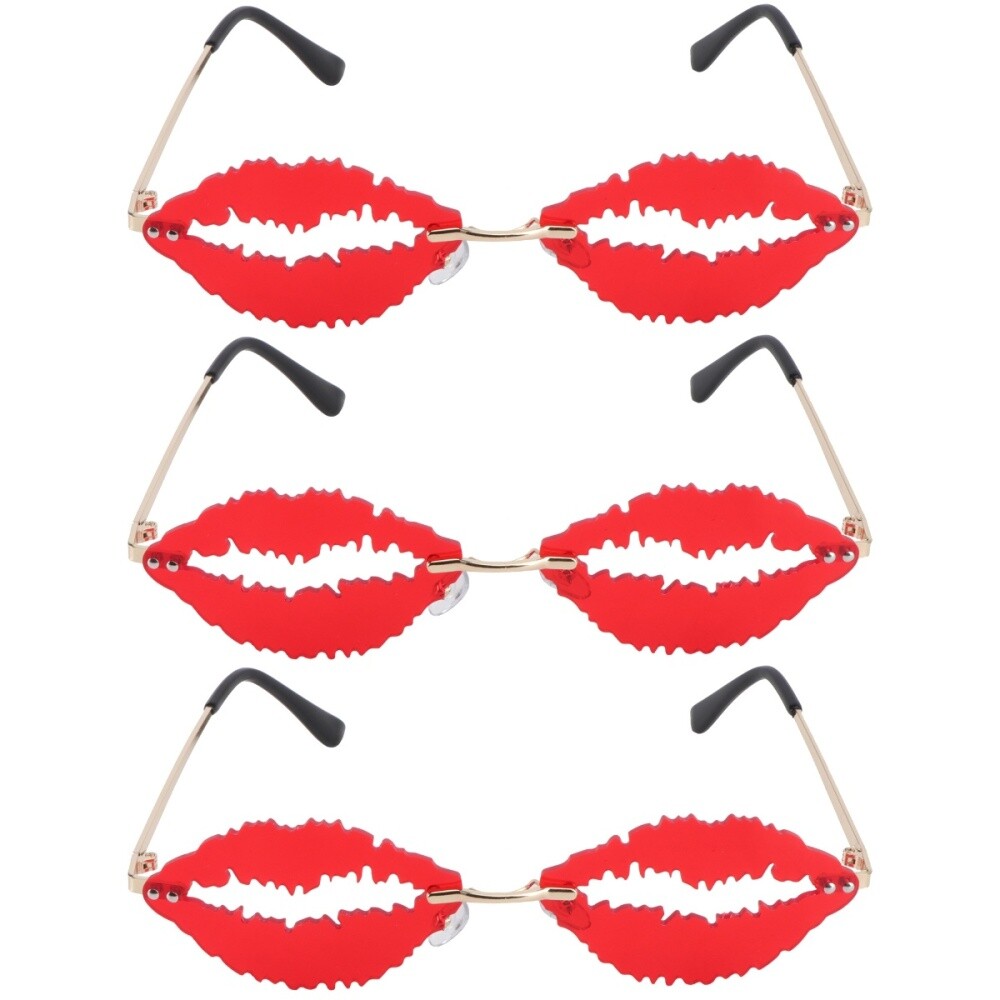 3 Count Holographic Glasses Sunglasses Punk Unique Child Women's