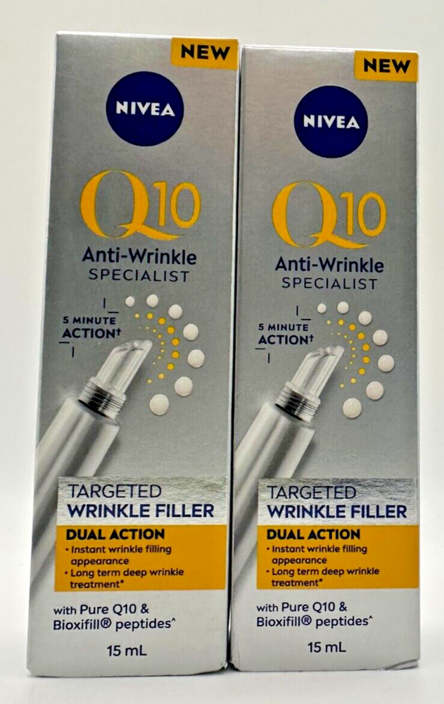 2X! Nivea Q10 Anti-Wrinkle Power Targeted wrinkle filler 15ml