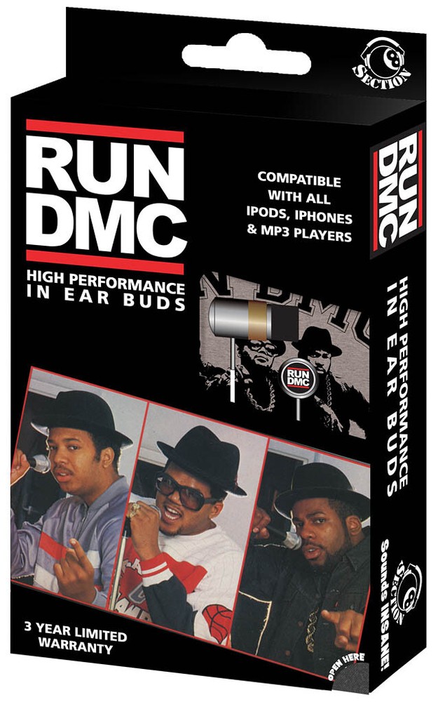 Run DMC In-Ear Buds Music Artist Headphones for iPod iPhone MP4 MP3 Player