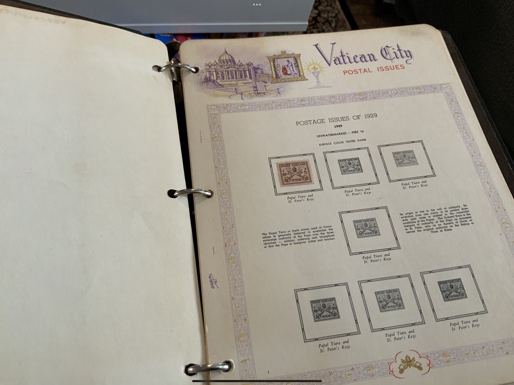 390 Stamps & 100 Page In Vatican City Stamp Album, 1929-1983