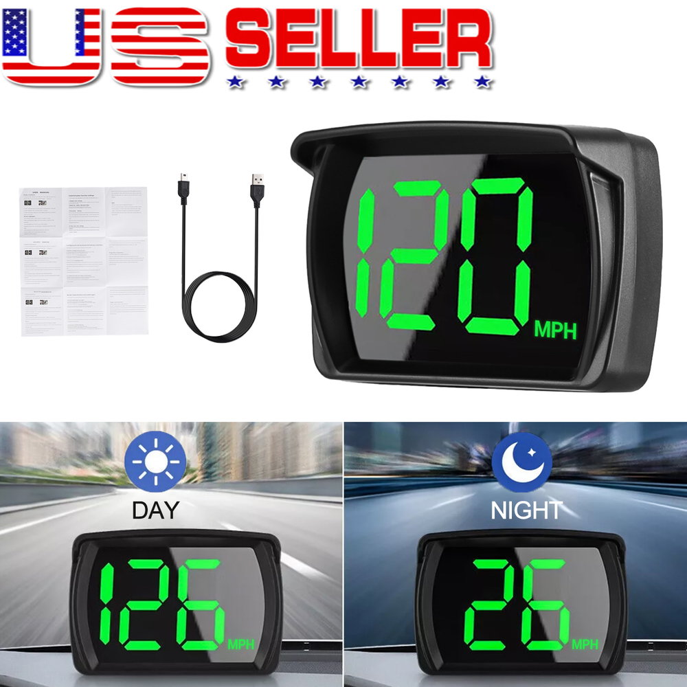 GPS HUD Speedometer for Car Truck Motorcycle - Digital Odometer MPH Display