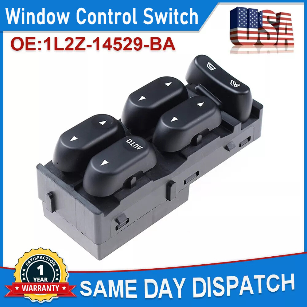 1L2Z14529BA Master Driver Window Switch Front Left for Ford F250 F350 F450 F550