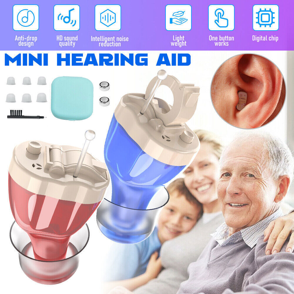 Mini Digital Hearing Aid Invisible In-Ear Sound Amplifier Enhancer