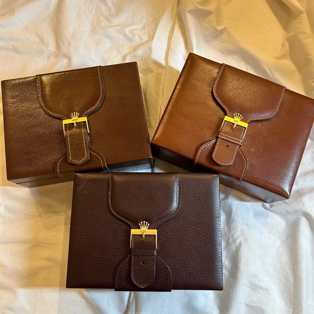 Junk ROLEX watch case box Day Date Inner Box 3 Boxes used