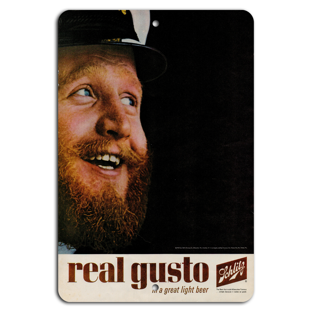 Vintage Schlitz Beer Sign – Retro Bar Decor with Classic Gusto