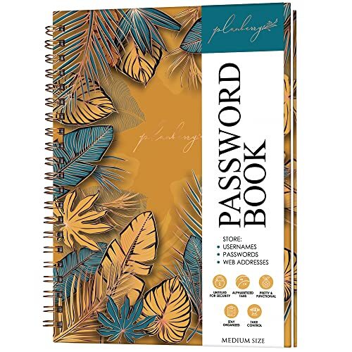 A5 Golden Jungle Password Book for Internet Addresses 6.2 x 7.7  -image