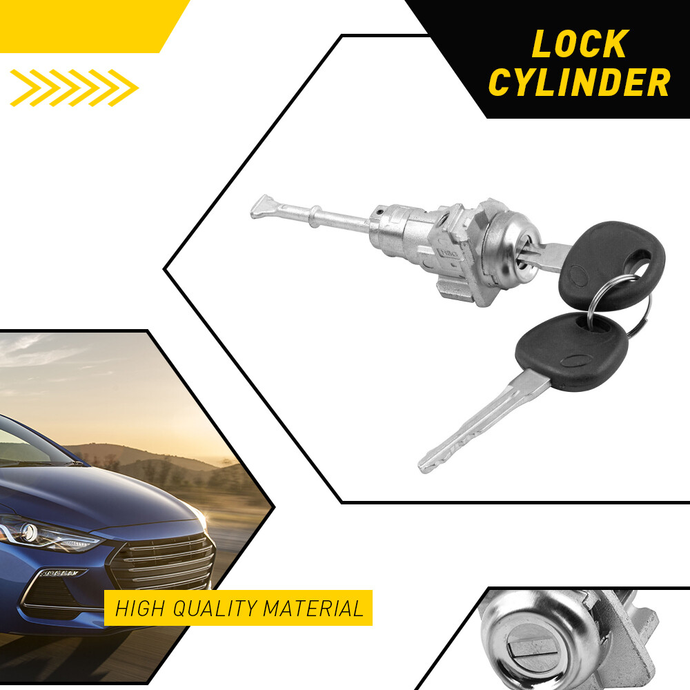 17-20 Hyundai Elantra Left Front Door Lock Cylinder with 2 Keys