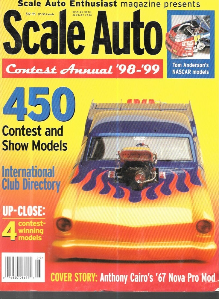 Scale Auto Contest Annual '98-'99 NASCAR Models Model Car Shows Winners Customs