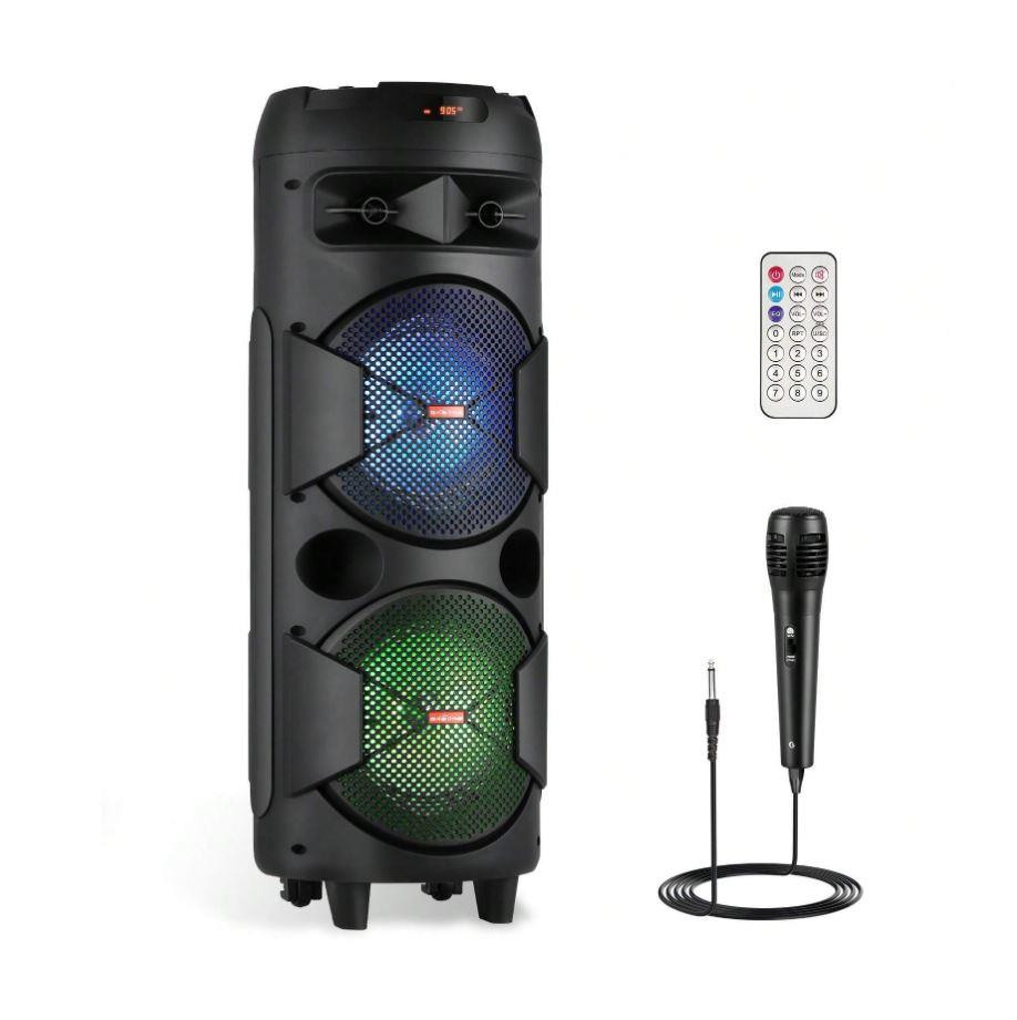 Wireless Bluetooth Party Speaker with Dual 8