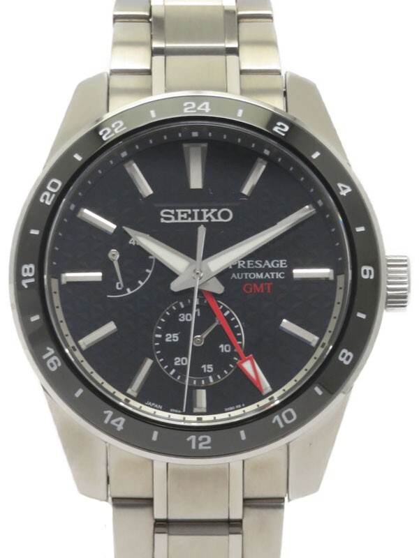 SEIKO “Presage Sharp Edge Series GMT” SARF005 6R64-00C0 12**** number men's auto