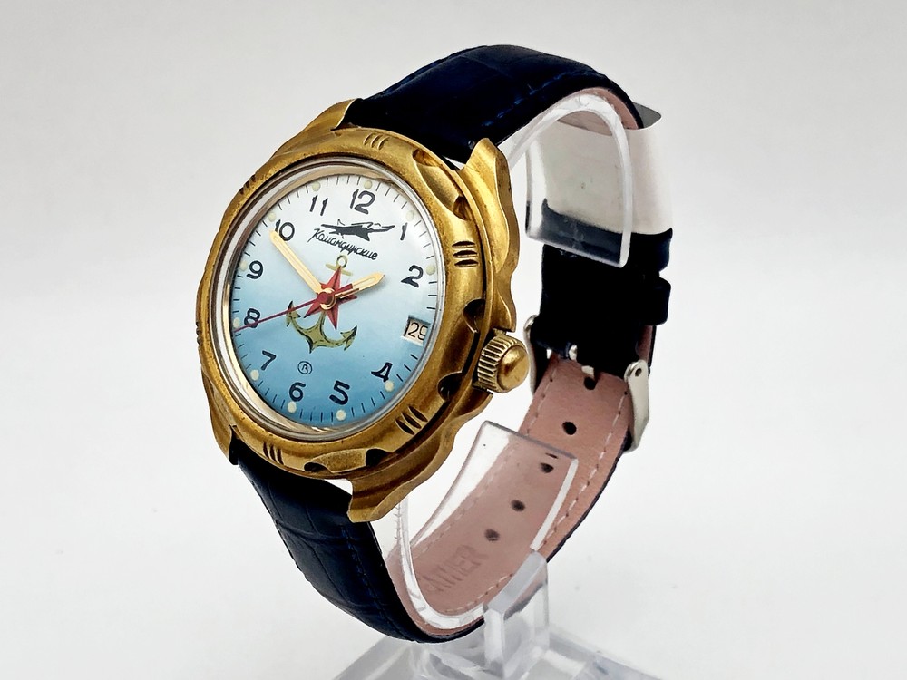WOSTOK Komandirskie 2414A Vintage Wristwatch USSR Serviced Watch
