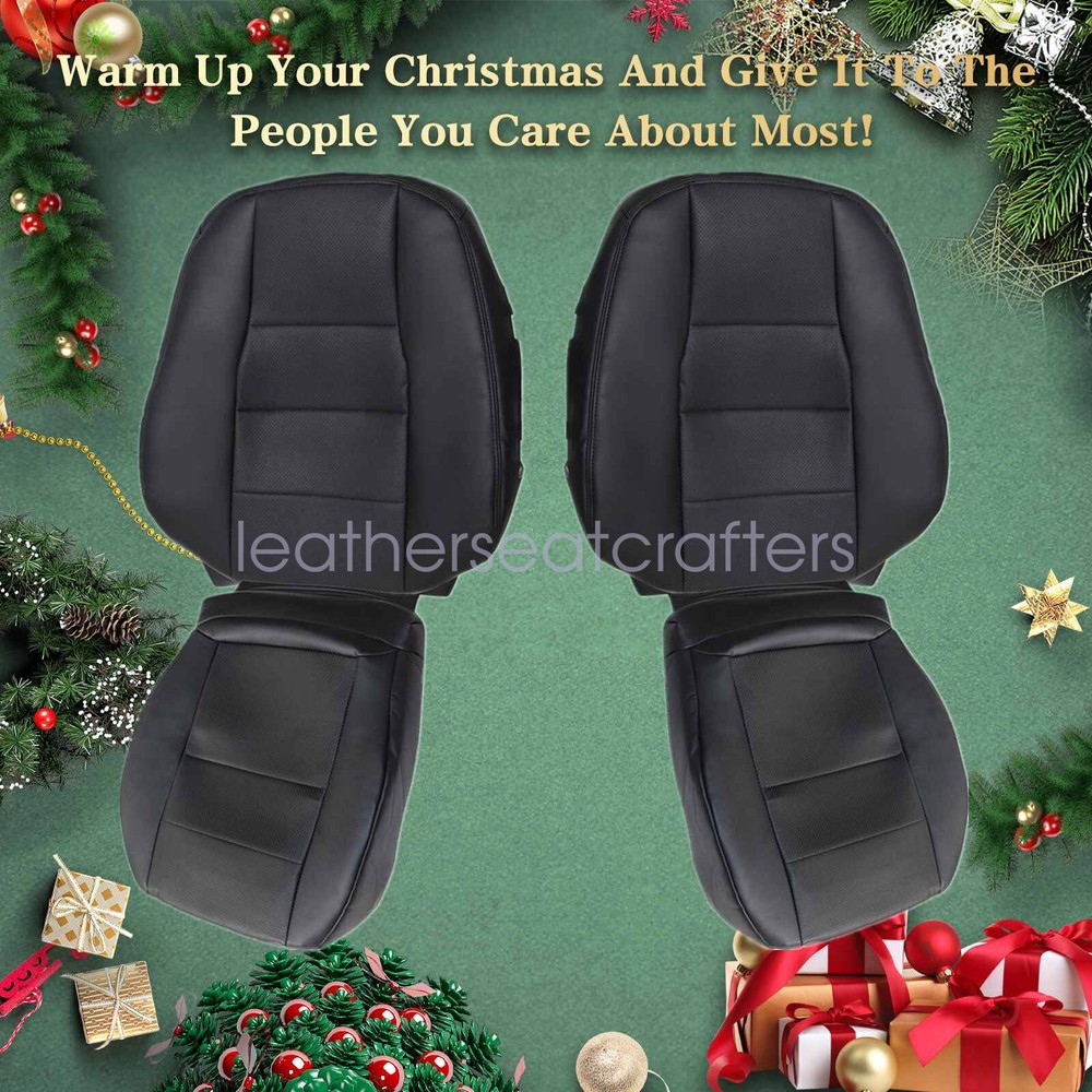 Black For 2008-2014 Mercedes Benz C-Class Front Top or Bottom Seat Cover - New