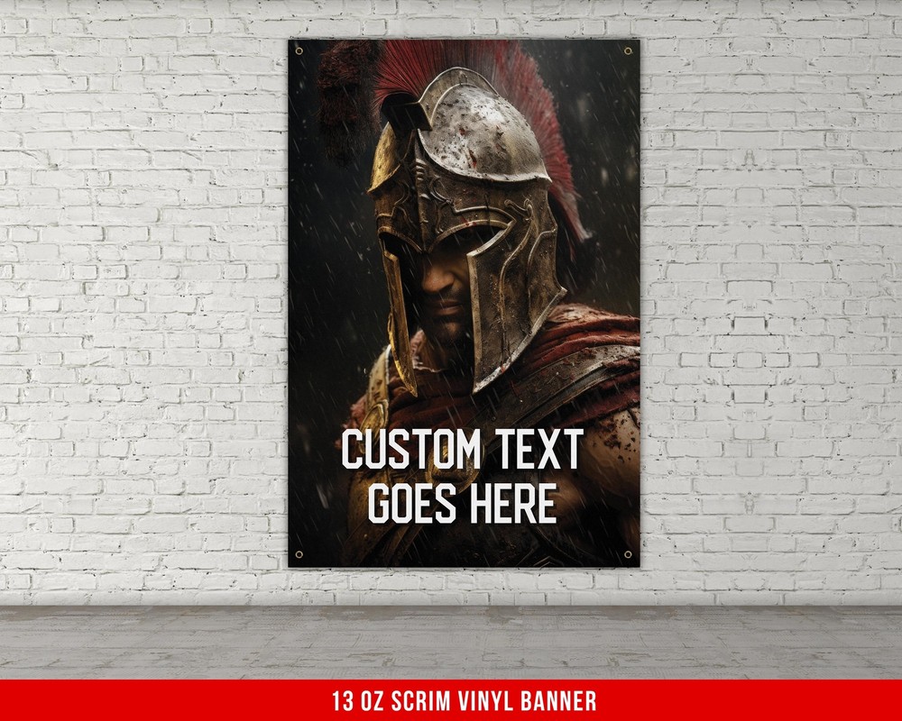 Custom Home Gym Banner - Motivational Wall Art for Fitness Space-image