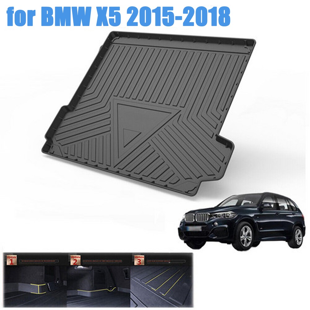 Waterproof Trunk Liner Cargo Mat TPO Fit for BMW X5 2015-2018 All Weather