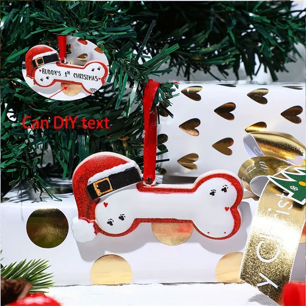 Cross Border Christmas Decorations Diy Greetings Christmas Dog Bones Christmas-image