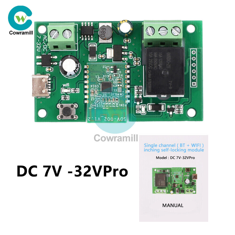 Bluetooth WIFI Wireless Smart Home Module APP Control Switch DIY For eWelink