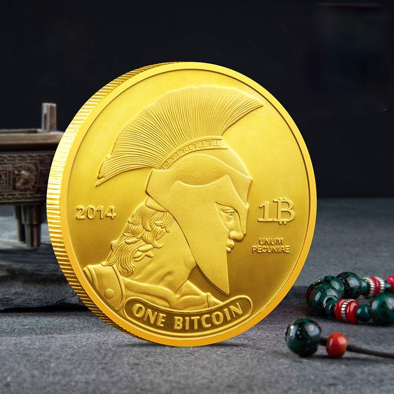 Bitcoin BTC | Titan Bitcoin 2014 | Cryptocurrency | Gold Plated Coin-image