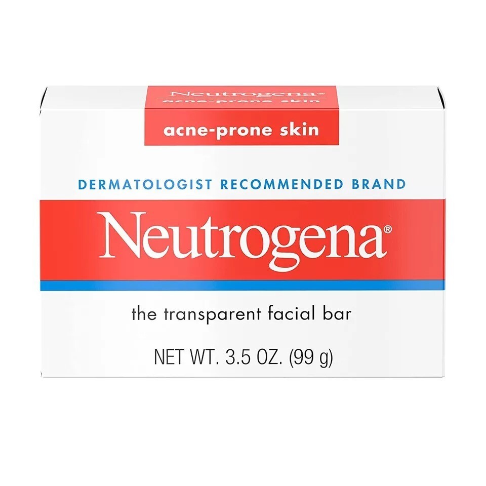 Neutrogena Facial Cleansing Bar Treatment for Acne-Prone Skin 3.5 Oz