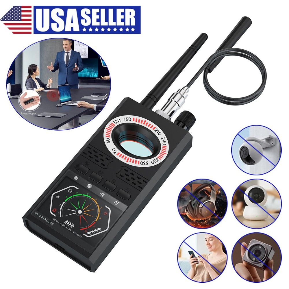Anti-Spy Scanner Detector RF Camera GSM Audio Bug Finder Signal Tracker K68S US.