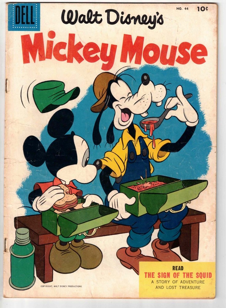 WALT DISNEY'S MICKEY MOUSE #44 1955 GOLDEN AGE!