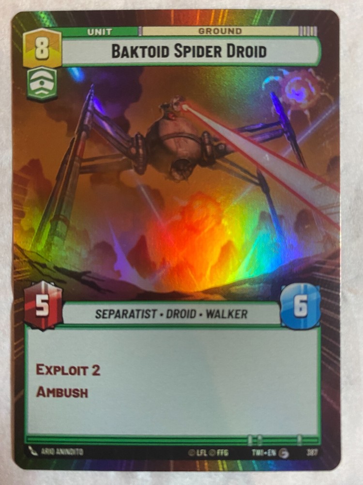 STAR WARS UNLIMITED TCG ToR DARING RAID Foil Card NM