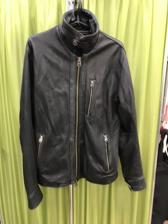 Avirex Lamb Leather Single Rider Trucker Jacket