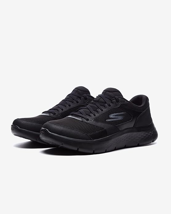 Men's Skechers Go Walk Flex Ultra Black Air Cooled Walking Shoes NIB  