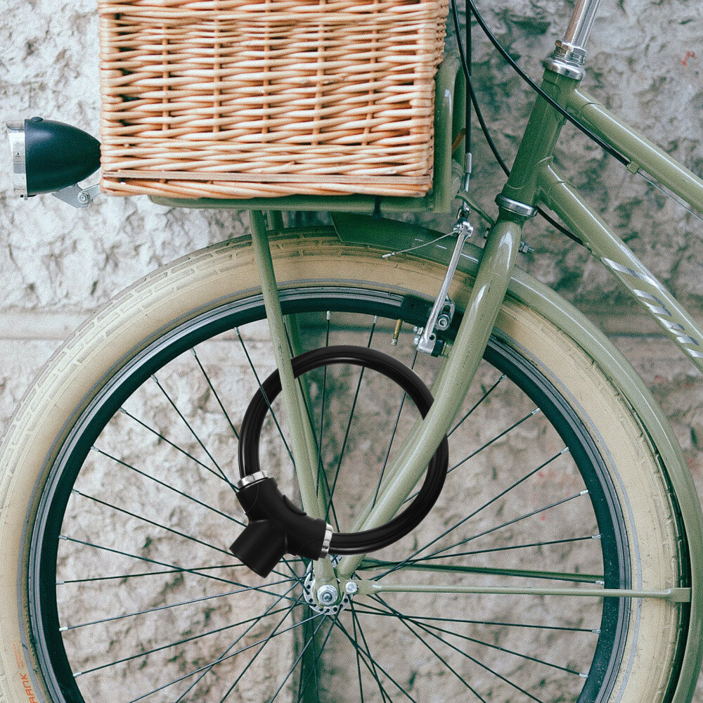 1 Set of Metal Bike Lock Steel Motorcycle Lock Round Shaped Lock Cycle Safety