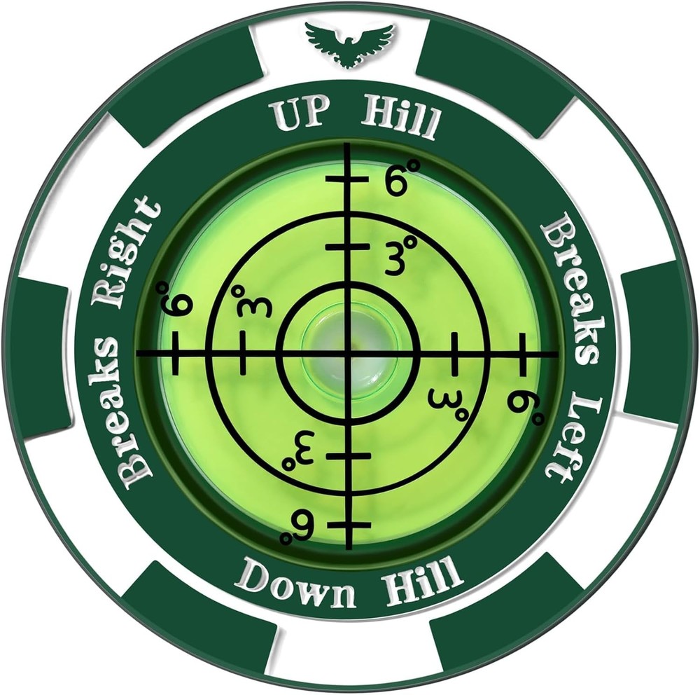 Golf Green Reader Pro Hat Clip Bubble Level Ball Marker SlopeVision Golf Gift