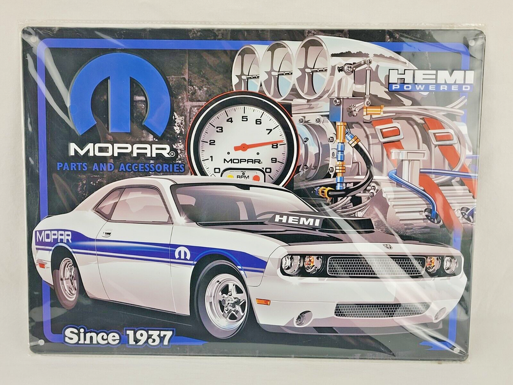 Mopar Parts and Accessories Hemi Powered Since 1937 Metal Sign 15