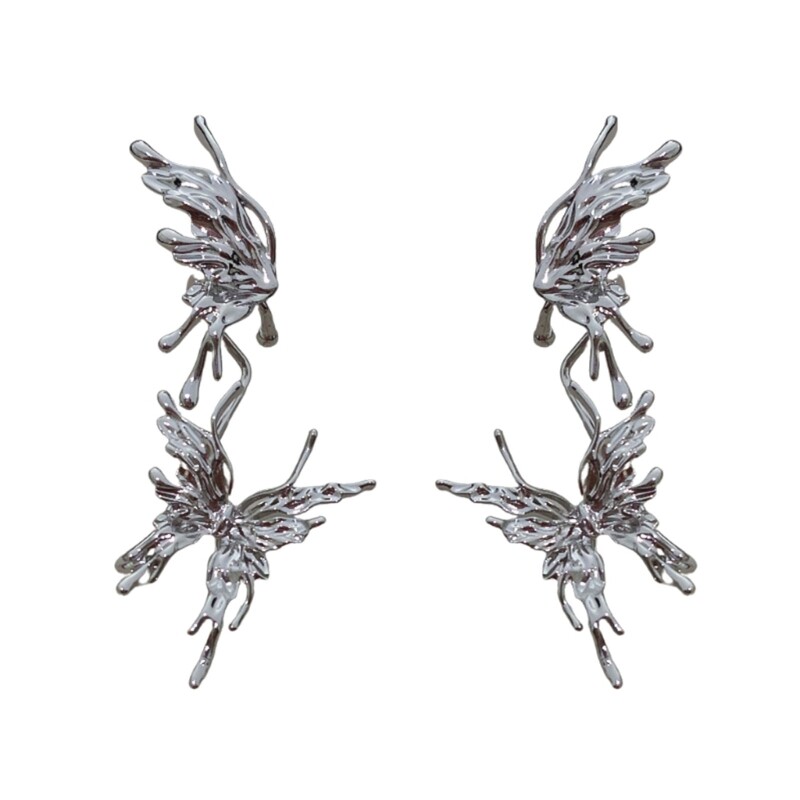 Elegant Butterfly Ear Grips Gorgeous Stud Earrings for Women